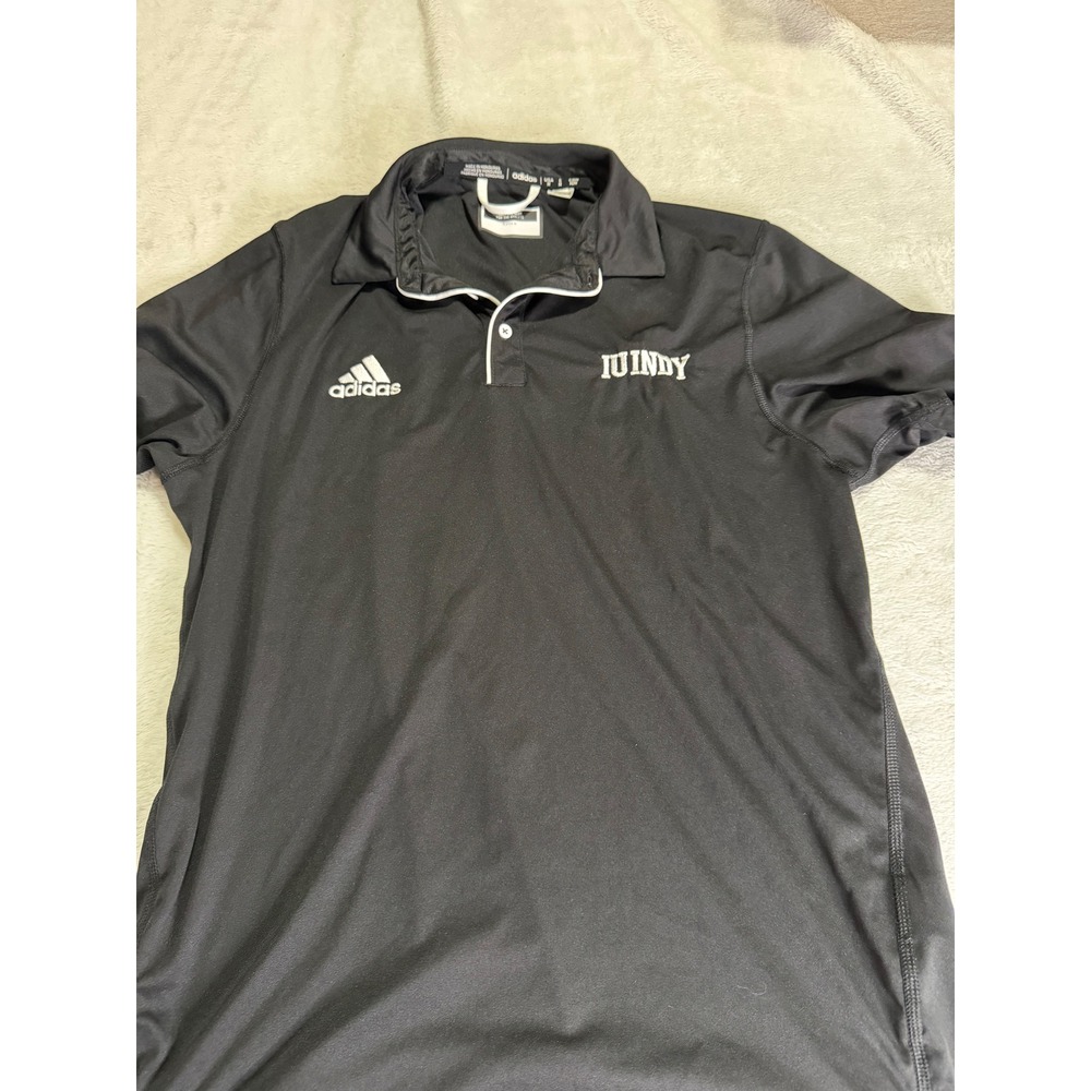 Adidas IU Indy Mens Medium Black Performance Polo Shirt IS1103 Collegiate Top